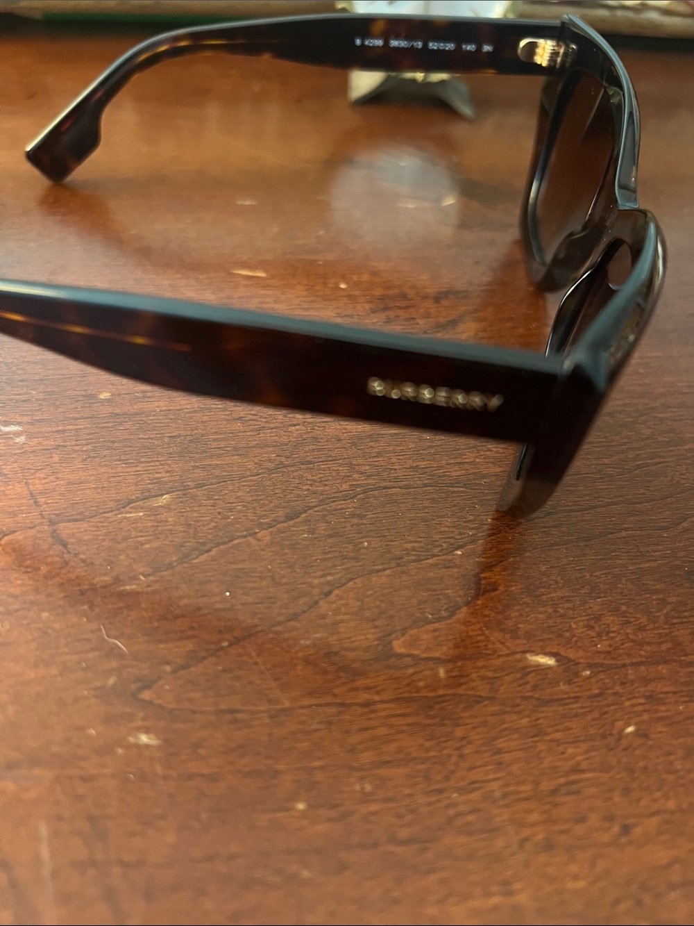 Burberry Black Cat-Eye Sunglasses with Brown Gradient Lenses - Picture 2 of 6